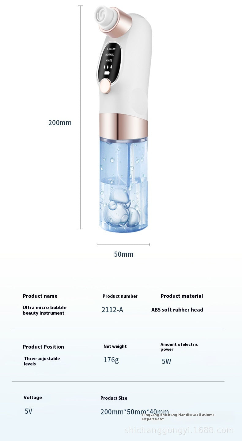 Mitesserentfernungsgerät mit kleinen Bläschen