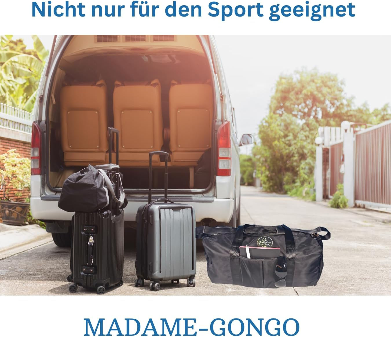 Sport & Reisetasche Schwarz, Sport Duffel Bag Mit Schuhfach & Nass Fach, Wasserdichte Sporttasche, Große Gepäcktasche Für Teenies, Herren & Damen, Fitness, Urlaub & Reisen