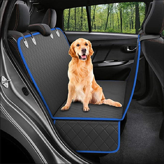 Hund Auto Sitz Abdeckung Ansicht Mesh Pet Carrier Hammock Sicherheitsschutz Auto Rücksitzmatte mit Reißverschluss und Tasche für Reisen